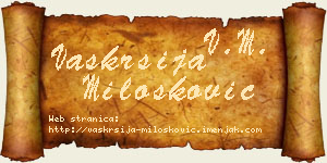 Vaskrsija Milošković vizit kartica